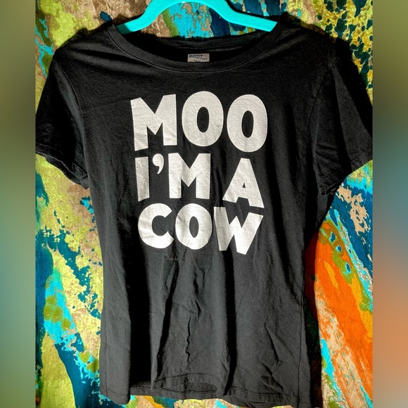 Moo I'm a Cow Graphic T-shirt Size S - Picture 2 of 7